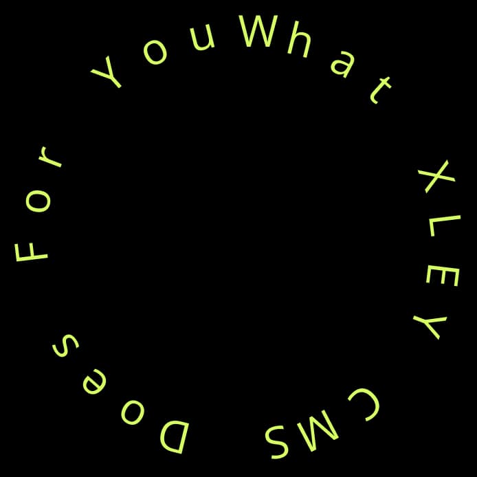 circle text